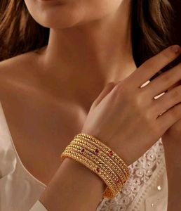 Gold-Plated Bangle Set of 4 (New)