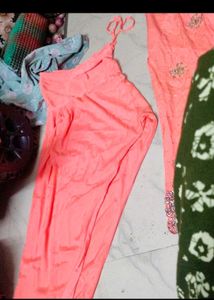 Elegant Peach Embroidered Kurta Set