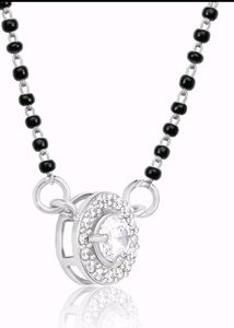 Silver Diamond Mangalsutra