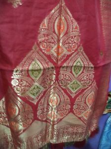Red &amp; Gold Dupatta
