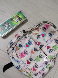 Cute Sheep Backpack with geometry box