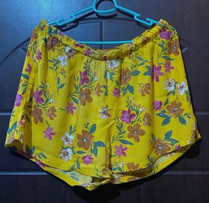 Mustard Floral Lounge Set