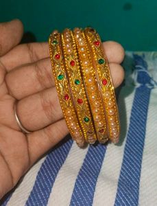 Gold-tone Bangle Set