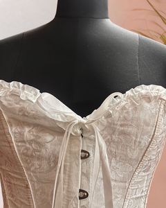 White Lace Up Corset