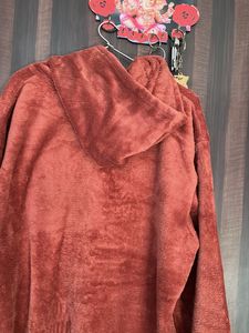 Cozy Coral Fleece Hoodie