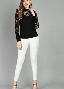 Elegant Black Lace Top