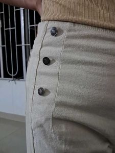 Nude denim pant