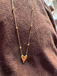 Gold Heart Pendant Necklace/ Each Price