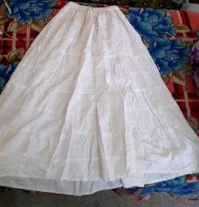 White Tiered Maxi Skirt