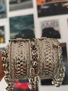 Oxidized Silver Tone Ghungroo Bracelet/Anklet