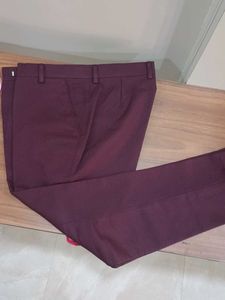 Burgundy Suit with pant- Formal Style