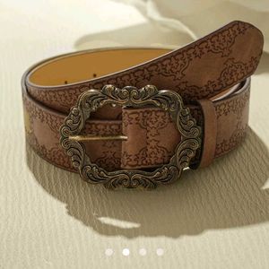 NEW Savana Floral Belt- Brown