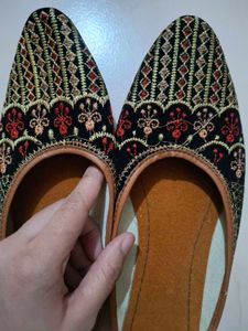 Embroidered Ethnic Slip-On Shoes