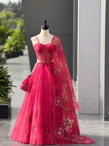 Red Partywear Lehenga