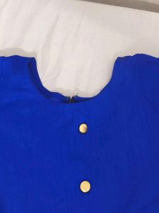 Girls' Blue &amp; Gold Dress