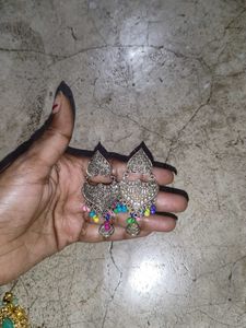Silver Jhumka Earrings