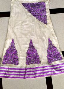 Party Wear Beautiful White Lehenga With Choli And
