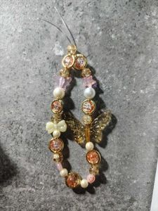 Butterfly Beaded Phone Charm / Keychain/ Bracelet