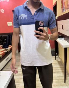 Vintage-Style Two-Tone Polo