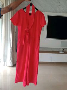 Red Jumpsuit Withbelt
