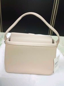Vintage Beige Top Handle Bag