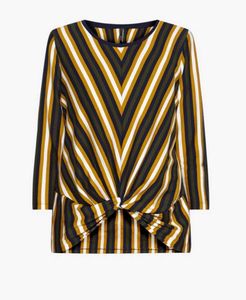 LOV by Westside Striped Denver Top Front Knot