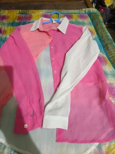 Shade Of Pink Georgette Shirt