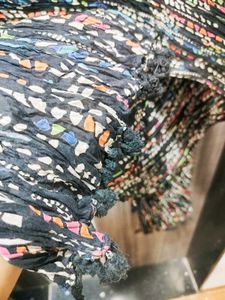 Crushed Cotton Multicolour Dupatta