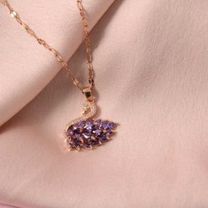 Swan Pendant Necklace