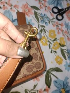 Coach Coated Canvas Signature Shoulder Bag