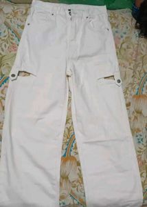 White Cutout Jeans