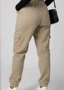 Trendy Khaki Cargo Pants