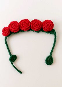 Handmade Woollen Rose Gajra