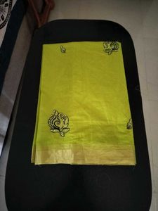 New Saree With Embroidery Design