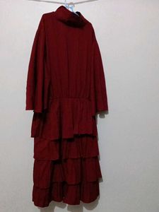 Elegant Ruffled Midi Dress