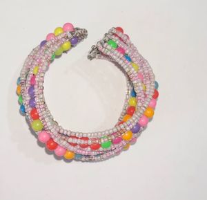 Rainbow Burst Beaded Bracelet - Handmade Fun!