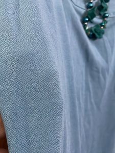Pista Blue Boydcon Tank Dress With  Green necklace