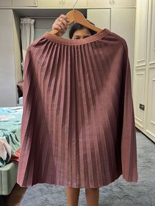 The Pleated Brown Skirt