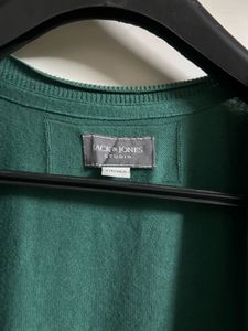 Green Cardigan Sweater