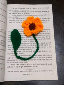 Crochet Flower Bookmark