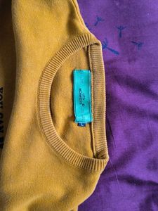 Graphic Print Knit Sweater