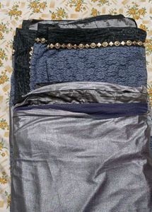 Gray Saree