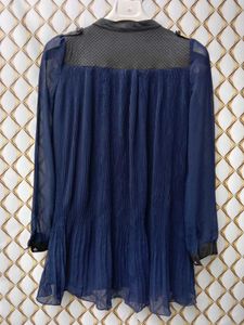 New With Tag Cute Frill Korean Blue Blouson