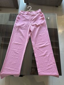 Pink Wide Leg Trousers