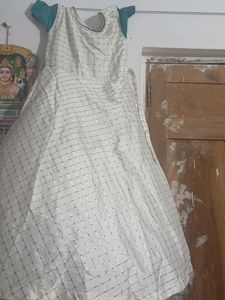 White Checkered Dress