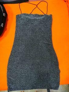 Silver Mini Dress