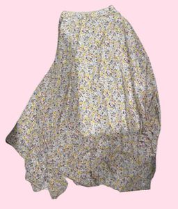 Floral Print Skirt Plazo