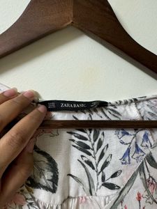 Zara Floral Linen Top