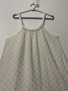 White Georgette Top