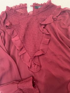Maroon Madame Top